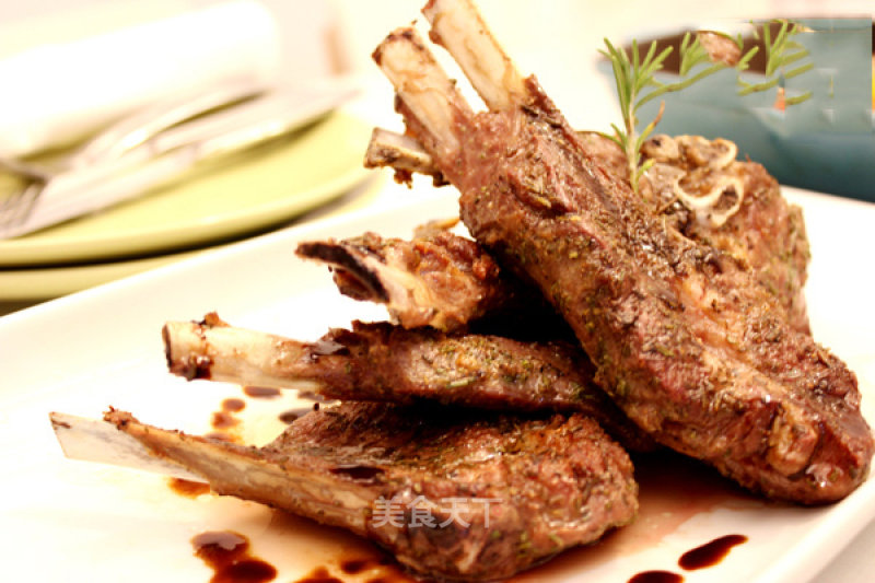#aca烤明星大赛#roasted Lamb Chops with Rosemary recipe