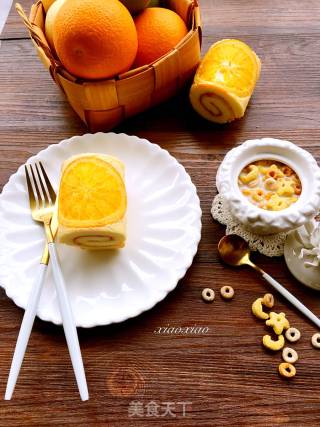 #trust之美#orange Cake Roll recipe