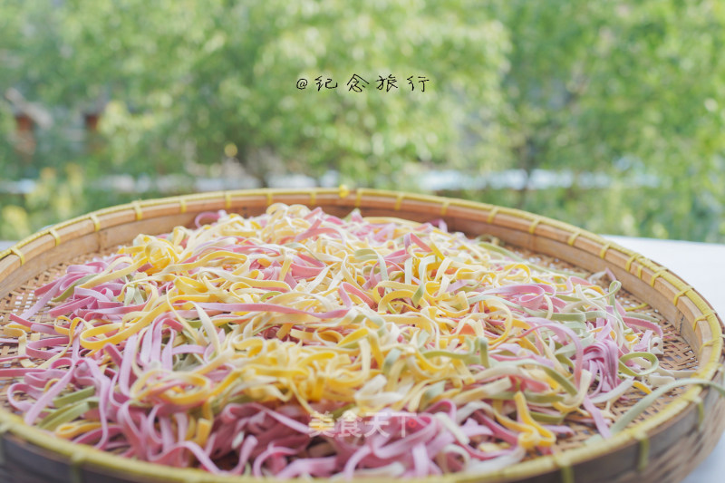 Homemade Colorful Noodles recipe