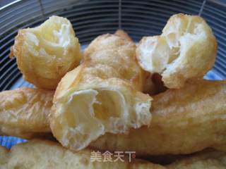 Puffy and Soft Fried Dough Sticks recipe