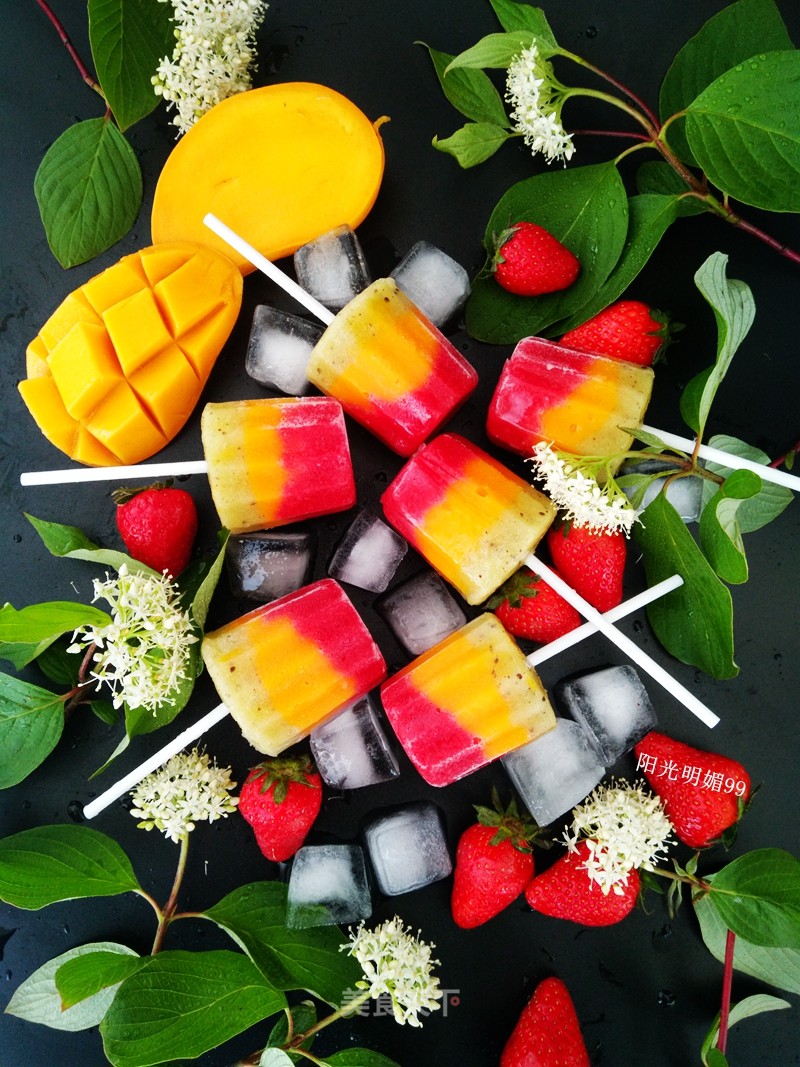 # Fourth Baking Contest and is Love to Eat Festival# Colorful Fruit Popsicles recipe