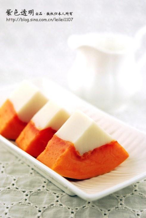 Papaya Almond Jelly recipe