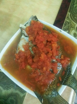 Steamed Fish with Tomato Sauce recipe
