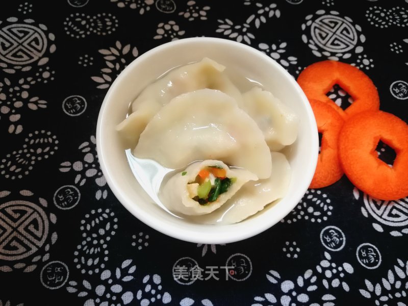 #团圆饭#carrot, Dried Beans and Vegetable Dumplings recipe