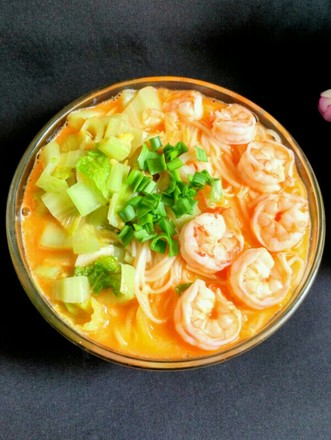 Shrimp and Egg Yolk Noodle recipe