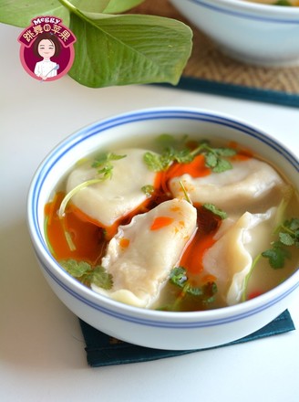 Pork and Cabbage Dumplings in Hot and Sour Soup recipe