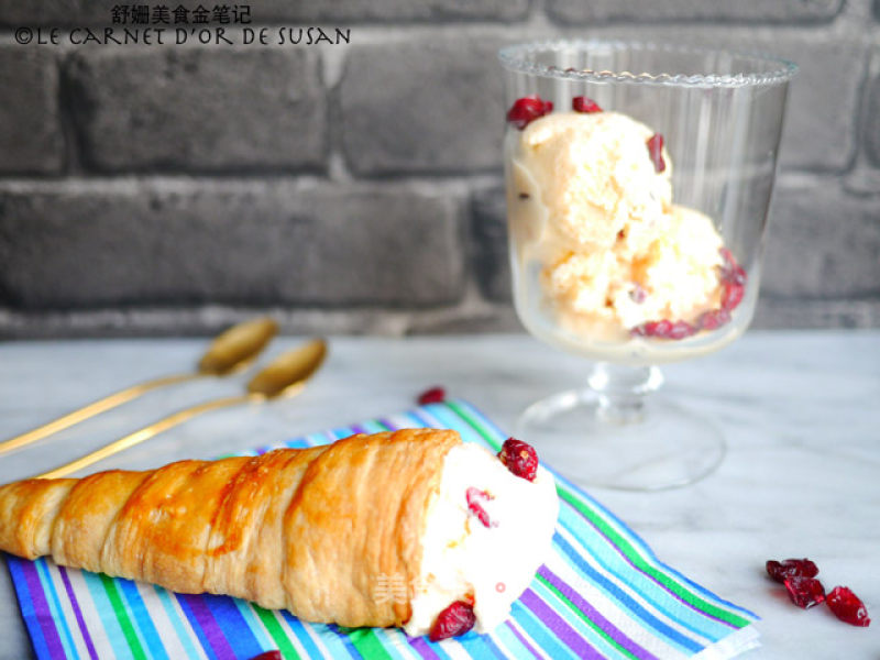 Honeydew Cranberry Ice Cream recipe