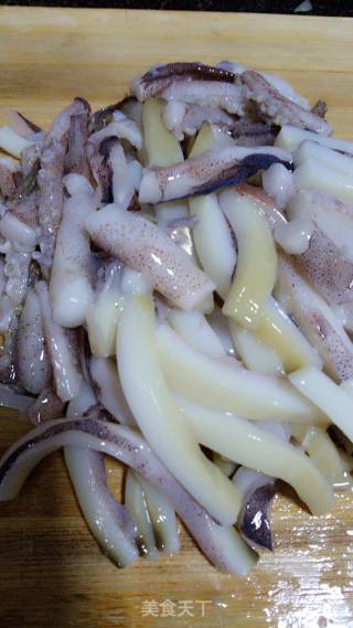 Squid Fried Potatoes recipe