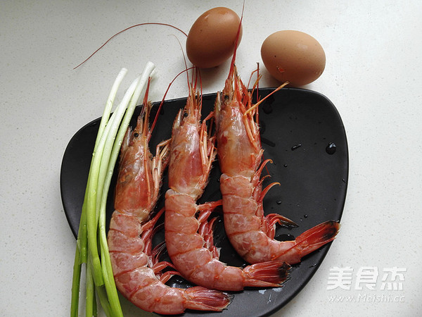 Fried Shrimp with Scallion and Egg recipe