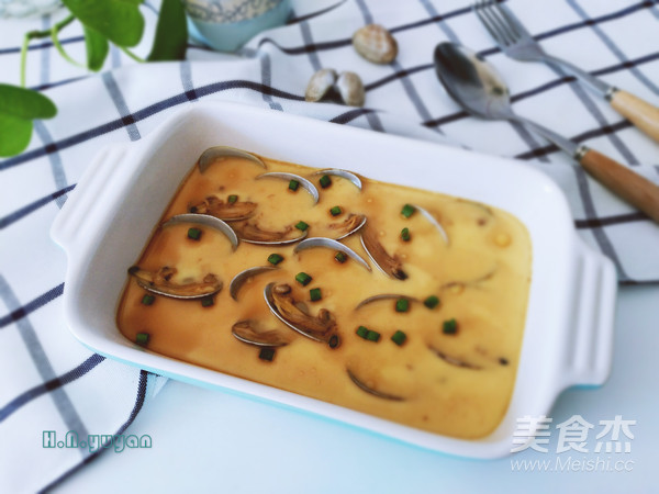 Steamed Egg with Clams recipe