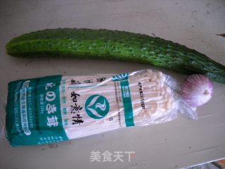 【summer Cold Dishes】--crispy Cucumber with Golden Needles recipe