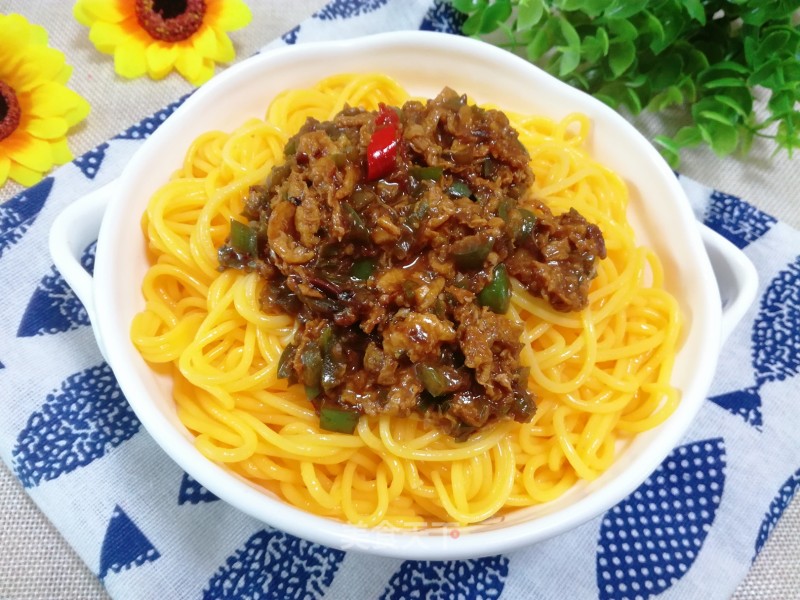 Corn Noodles with Sauce recipe