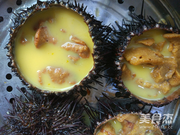 Sea Urchin Soy Milk Steamed Egg recipe