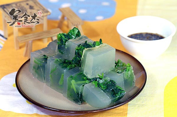 Spinach Pork Jelly recipe