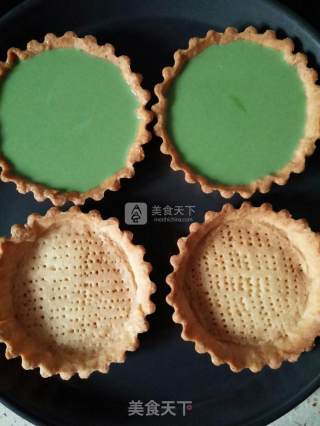 #aca烤明星大赛# Matcha Custard Tart recipe