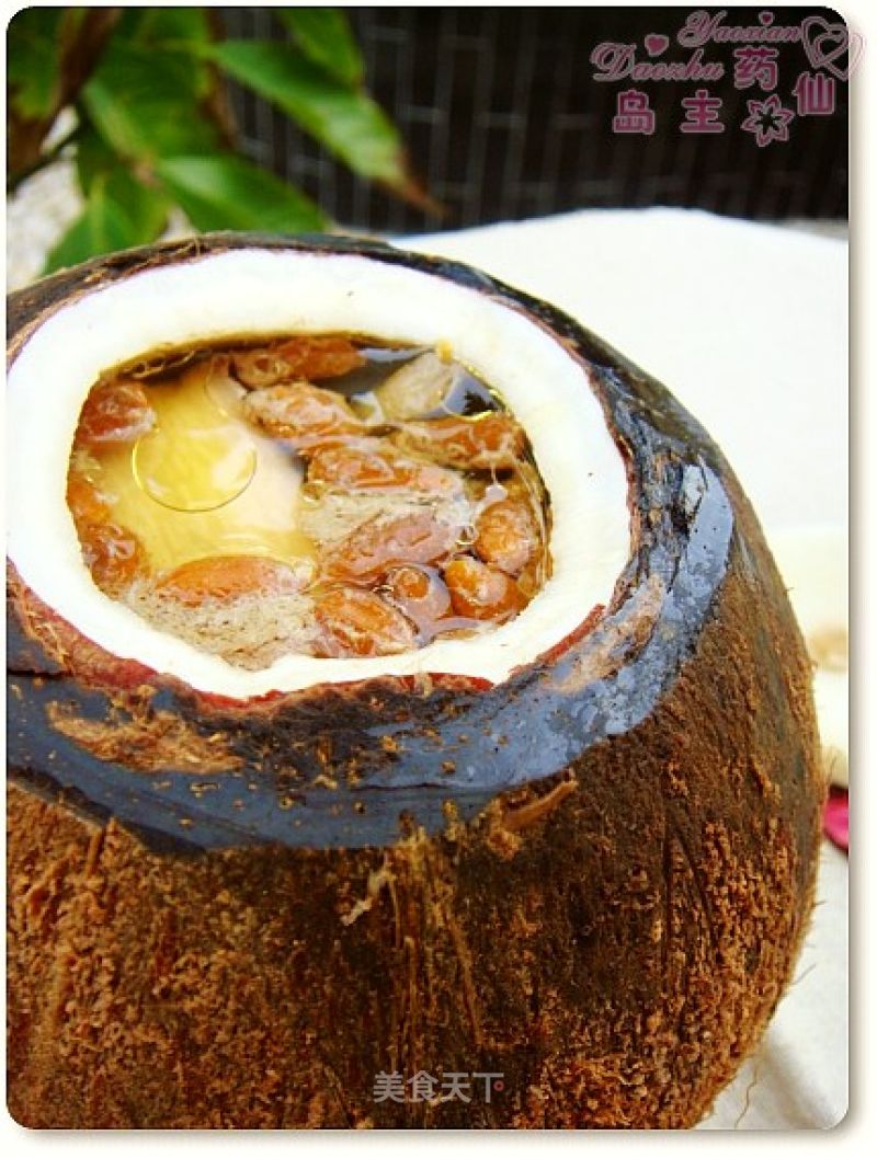 The Fragrance of Coconut Floats into Lingnan-the Original Coconut Braised Bamboo Silk Chicken recipe