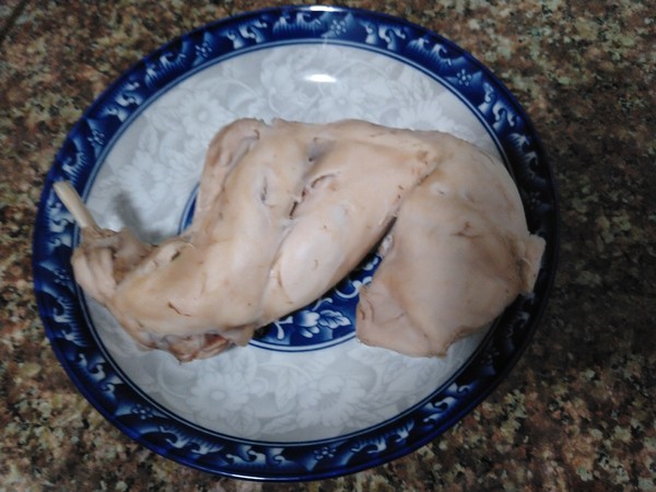White Dipped Shredded Rabbit Meat recipe