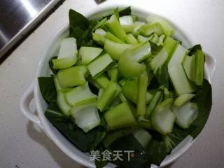 Potato Chips Stir-fried Rape recipe