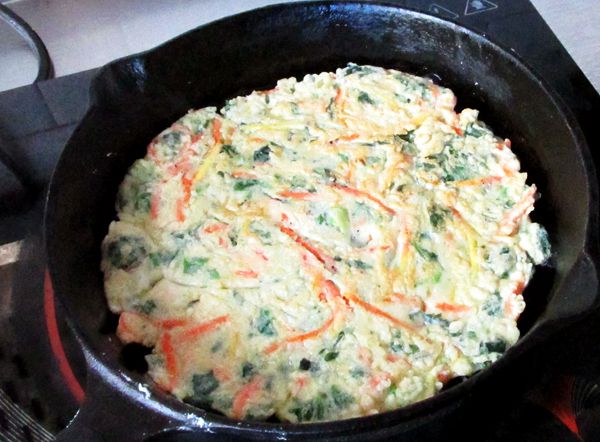 Shepherd's Purse and Carrot Pancakes recipe