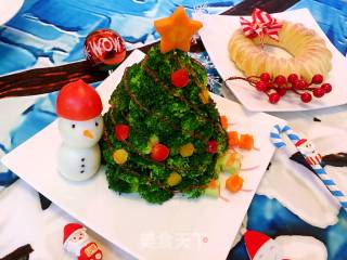 Christmas Tree Salad (broccoli Mashed Potatoes) recipe