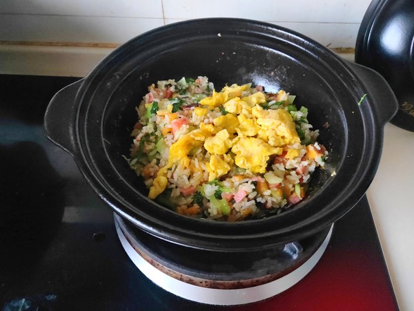 Fried Rice with Vegetables and Eggs recipe