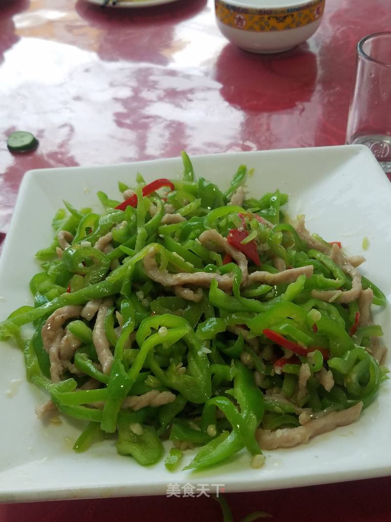 Green Pepper Shredded Pork recipe