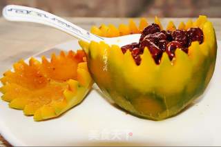 Steamed Japanese Squash with Red Dates recipe