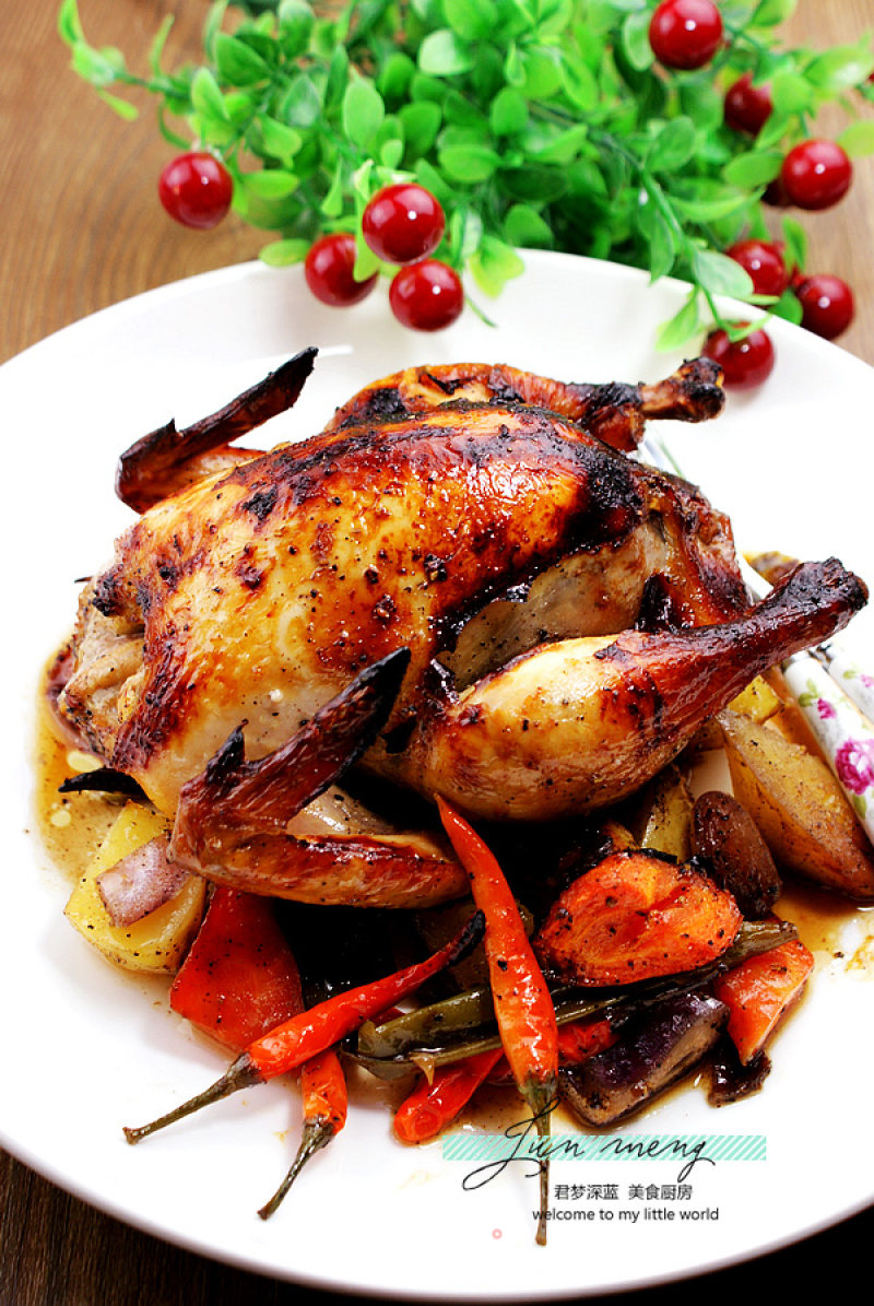 Chinese New Year Family Banquet and Festive Hard Dishes Series 2------[western Style Roasted Whole Chicken]