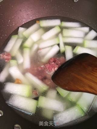 Winter Melon and Radish Dried Minced Meat Soup recipe