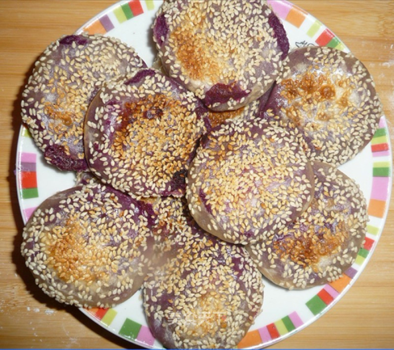 Milky Purple Potato Cake