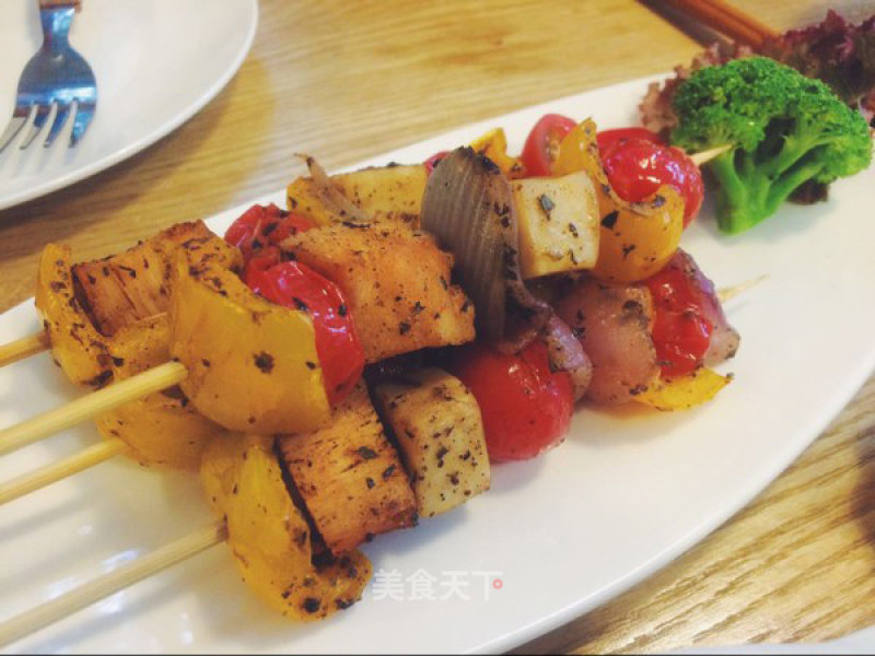#aca烤明星大赛#grilled Chicken Skewers with Sauce recipe
