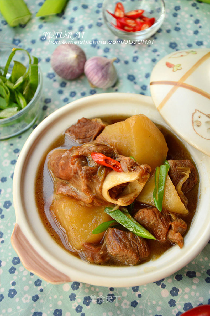 Lamb Stew with Radishes recipe