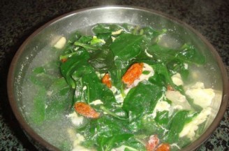 Wolfberry Leaf Quick Roll Soup recipe