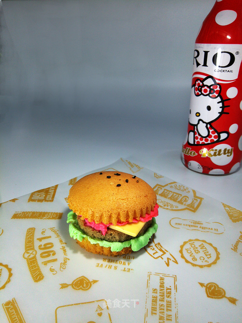 #aca烤明星大赛#imitation Hamburger Cup Cake recipe