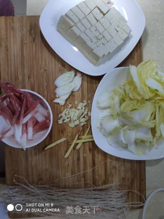 Tofu Stewed with Cabbage recipe