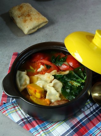 Dumplings with Mixed Vegetables