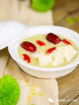 New Zealand Flower Maw Porridge with Red Dates, Wolfberry, Millet recipe