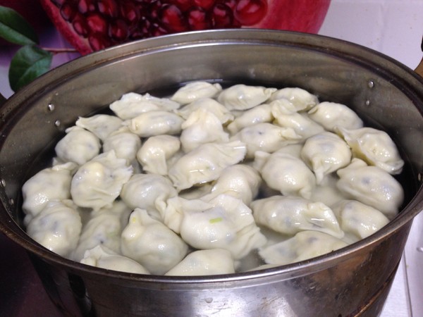 Pumpkin, Egg and Shrimp Dumplings recipe