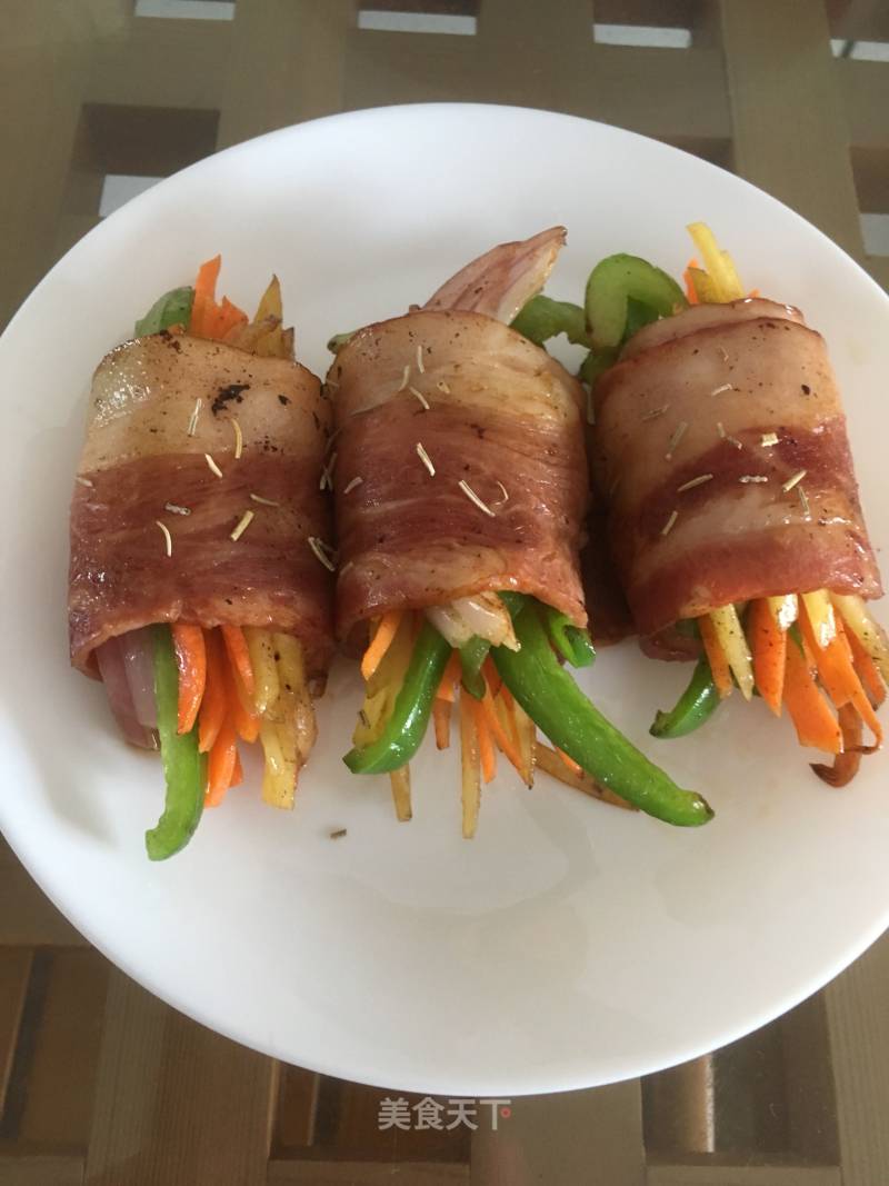 Bacon Vegetable Roll recipe