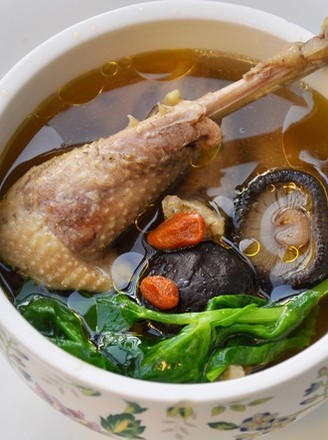 Mushroom Stewed Chicken Soup recipe