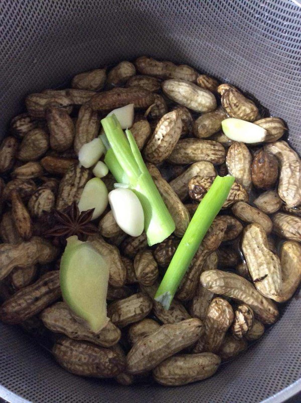 Garlic Boiled Peanuts recipe