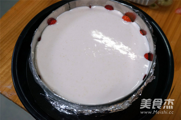 Blueberry Strawberry Mousse Cake recipe
