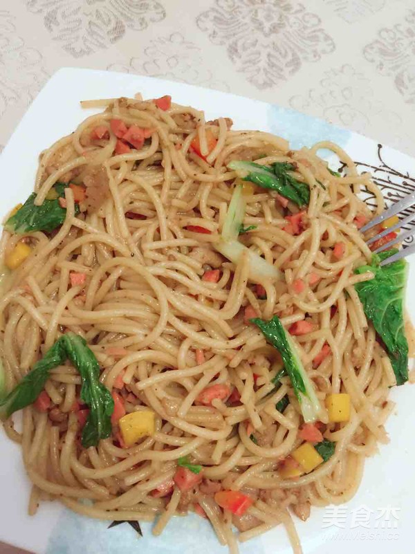 Fried Spaghetti recipe