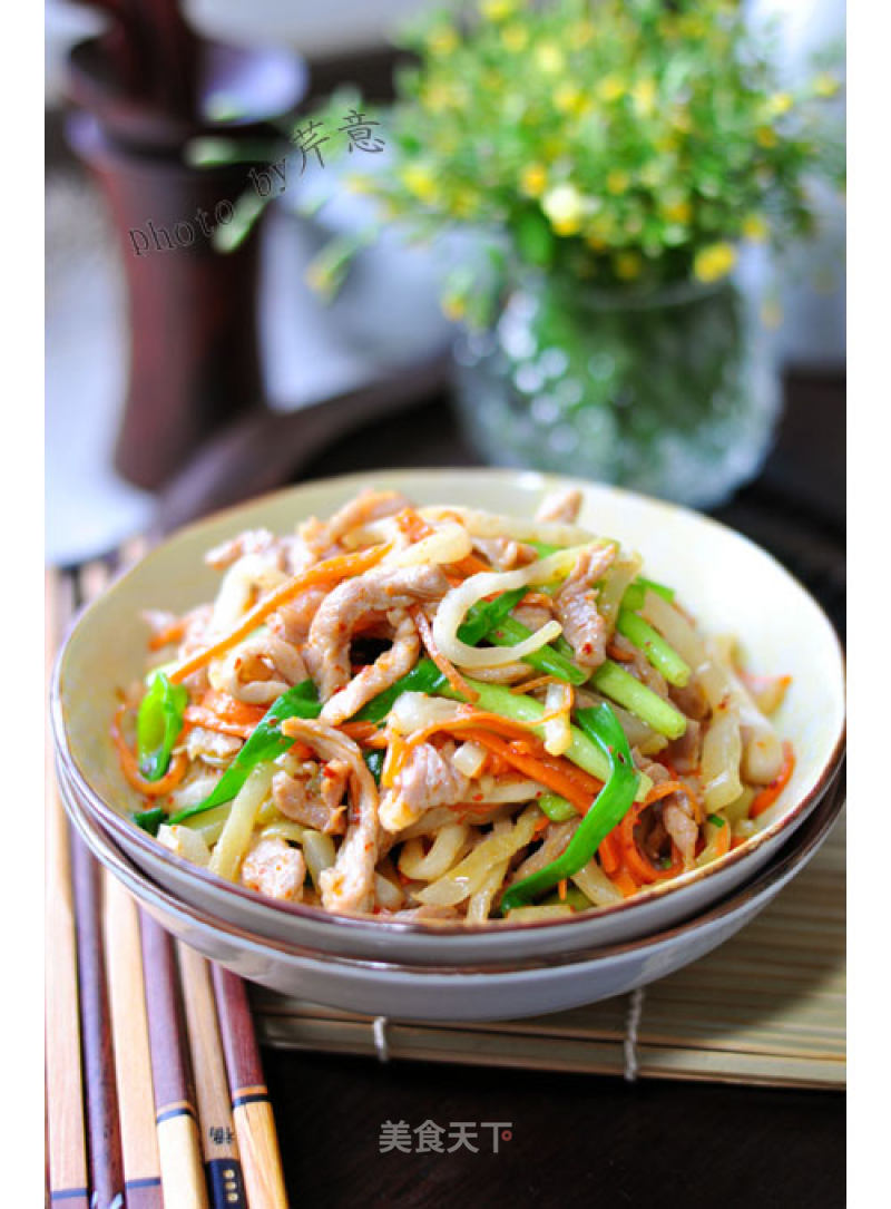 Stir-fried Shredded Pork with Mustard