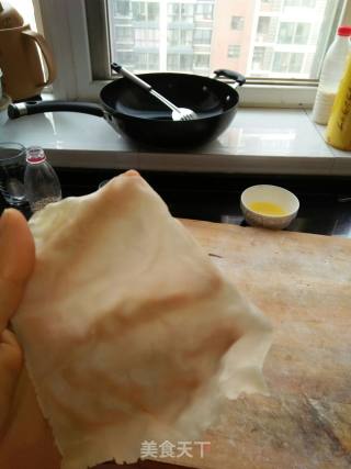"quick Hand Lazy Meal" Wonton Skin Making Spring Cakes recipe