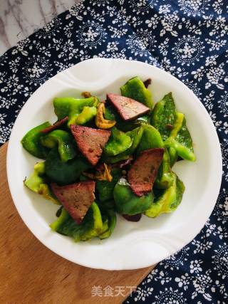 #家常菜# Stir-fried Liver with Green Pepper recipe