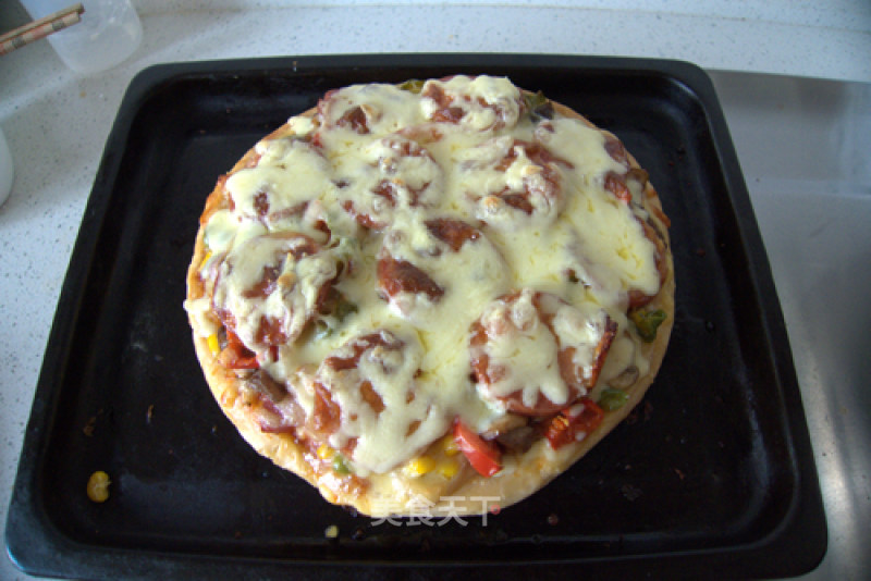 Full of Fillings-bacon Sausage Pizza recipe