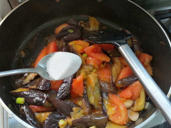 Grilled Eggplant with Tomatoes recipe