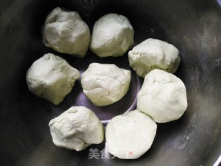 Fish Floss and Salted Egg Yolk Stuffed Green Dumplings recipe