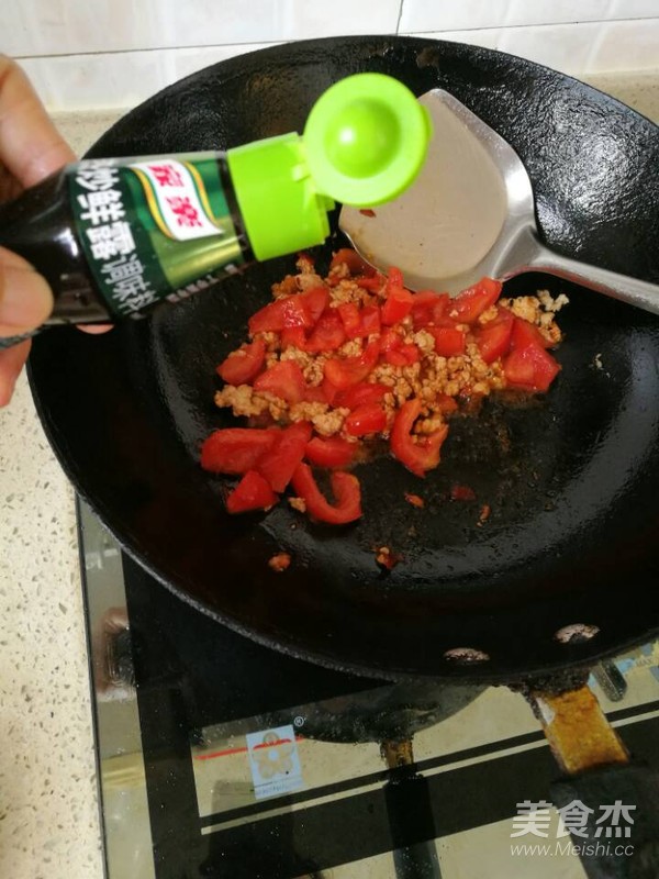 Noodles with Tomato Meat Sauce in Casserole recipe